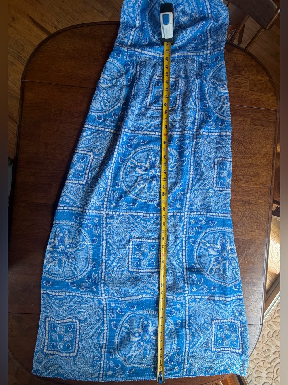 Vineyard Vines Sand Dollar scarf print halter neck maxi dress - Picture 7 of 7